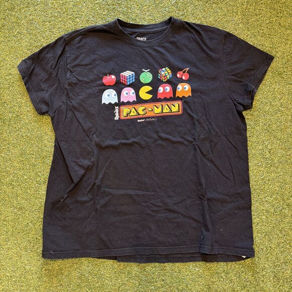 Brisco Brands Other - Pac-Man Rubiks Cube Games Brisco Black Tee Shirt Mens Size XL Y2K